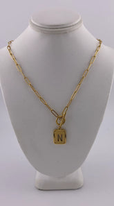 Initial Necklace - N